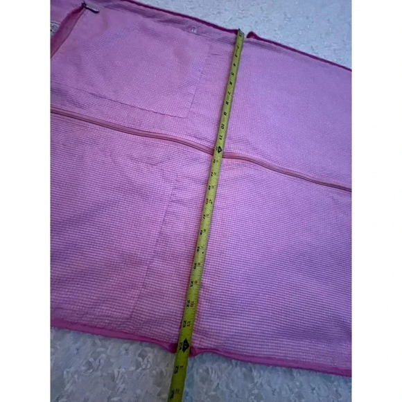 Belvah Beauty Quality Quilted Satiny Travel Garment Bag Isabel Embroidered Pink - Picture 10 of 16